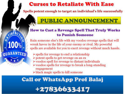 Powerful Revenge Spells That Never Fail +27836633417